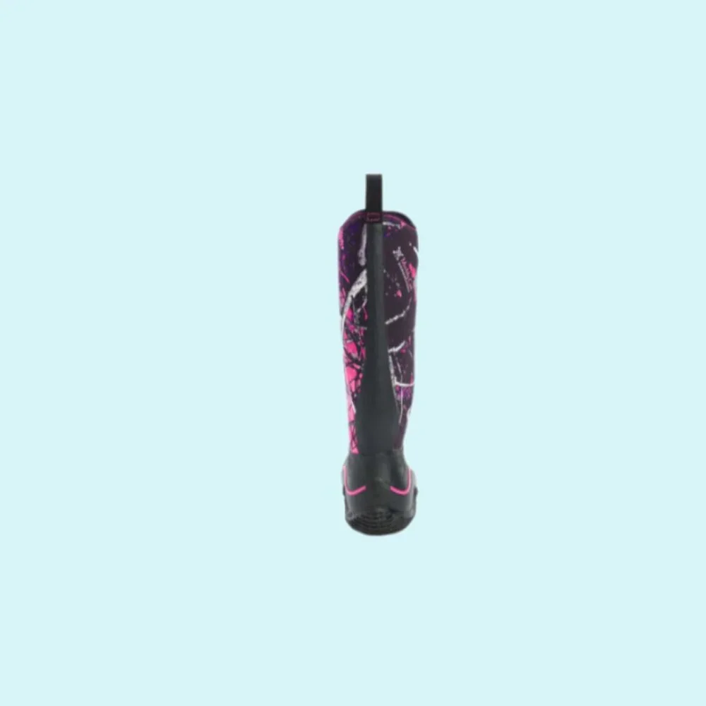 Muck Boot Women's Muddy Girl Hale Tall Boot Black Pink New 100% - Picture 4 of 7